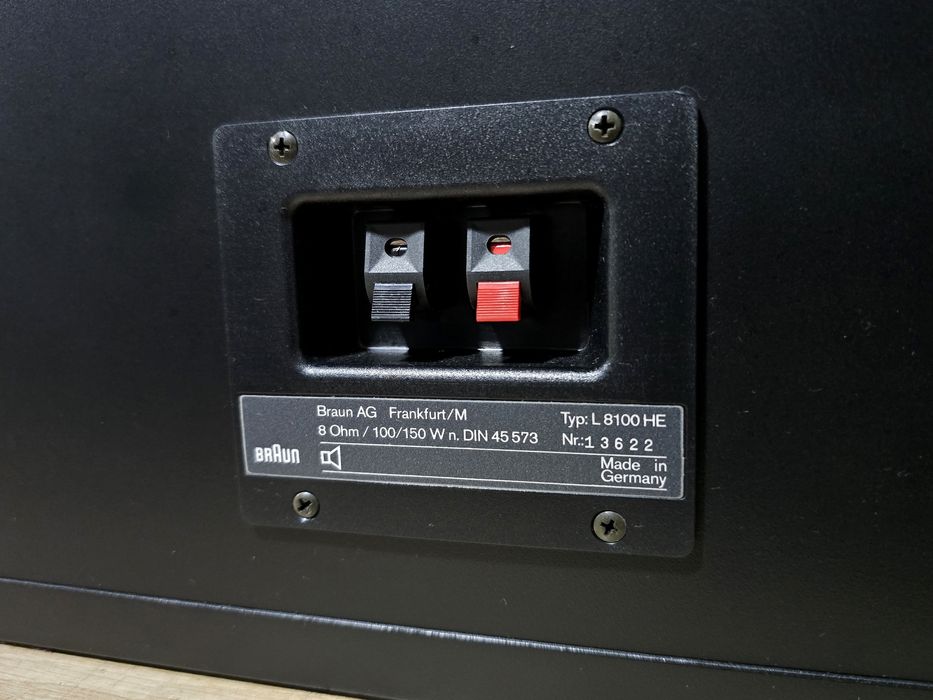 Boxe BRAUN L8100 he, hifi audio stereo, compresie, bass 25 cm,100-140w