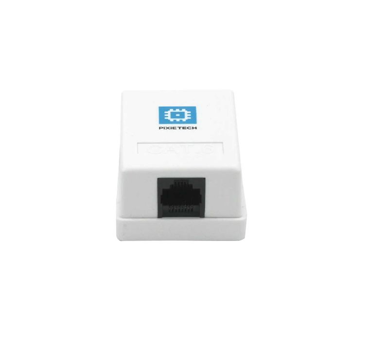 Розетка накладная Pixietech, CAT5e UTP RJ-45, 1 порт