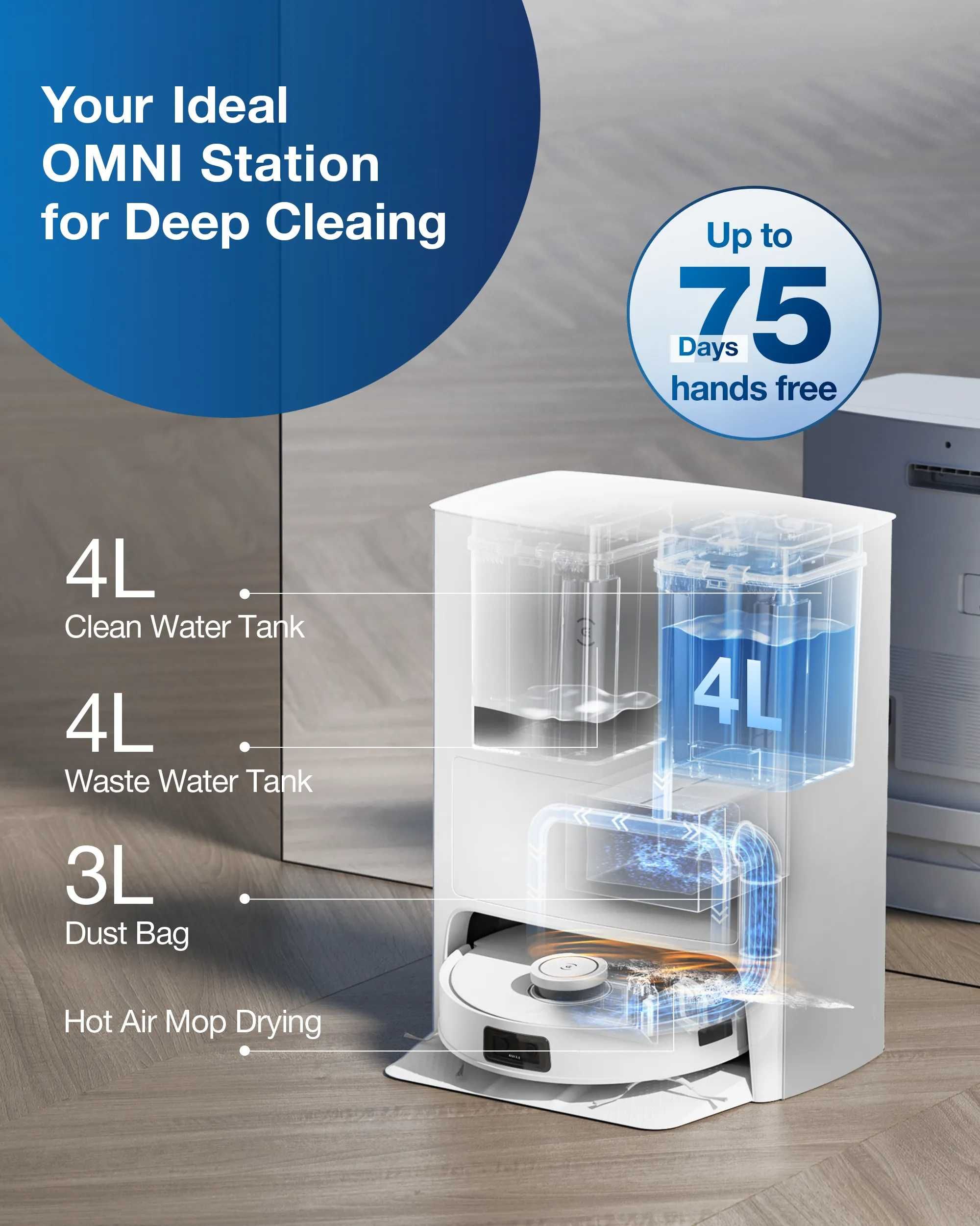 Aspirator robot Ecovacs Deebot X1 e Omni