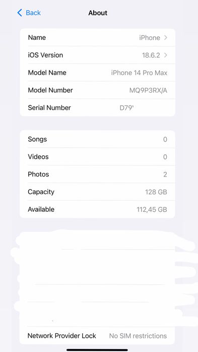 iPhone 14 Pro Max 128GB Space Black