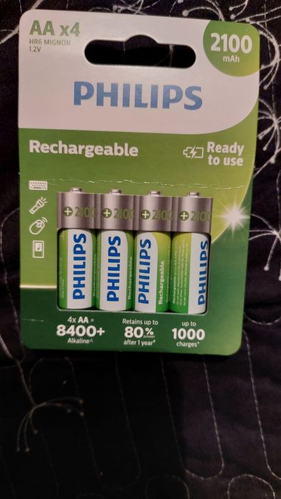 Baterii reincarcabile Philips R6B4A210/10, 2100 mAh, AA