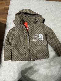 Geaca gucci x north face kaki