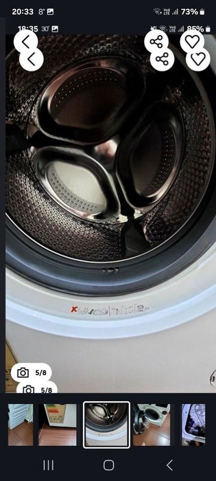 Mașină de spălat rufe beko 8kg cu defect