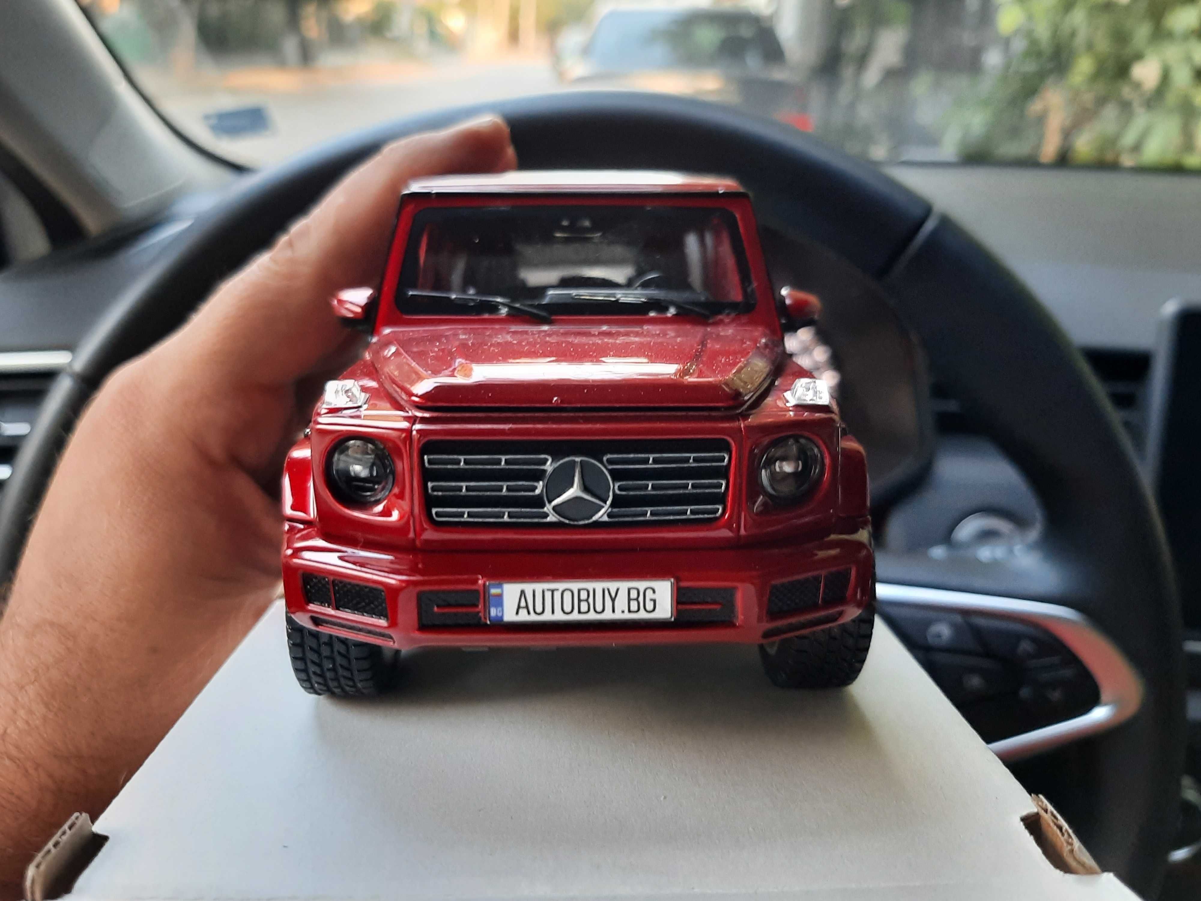 ПРОМО 1:24 Mercedes G-Class с рег. номер по избор за колекция и подаръ