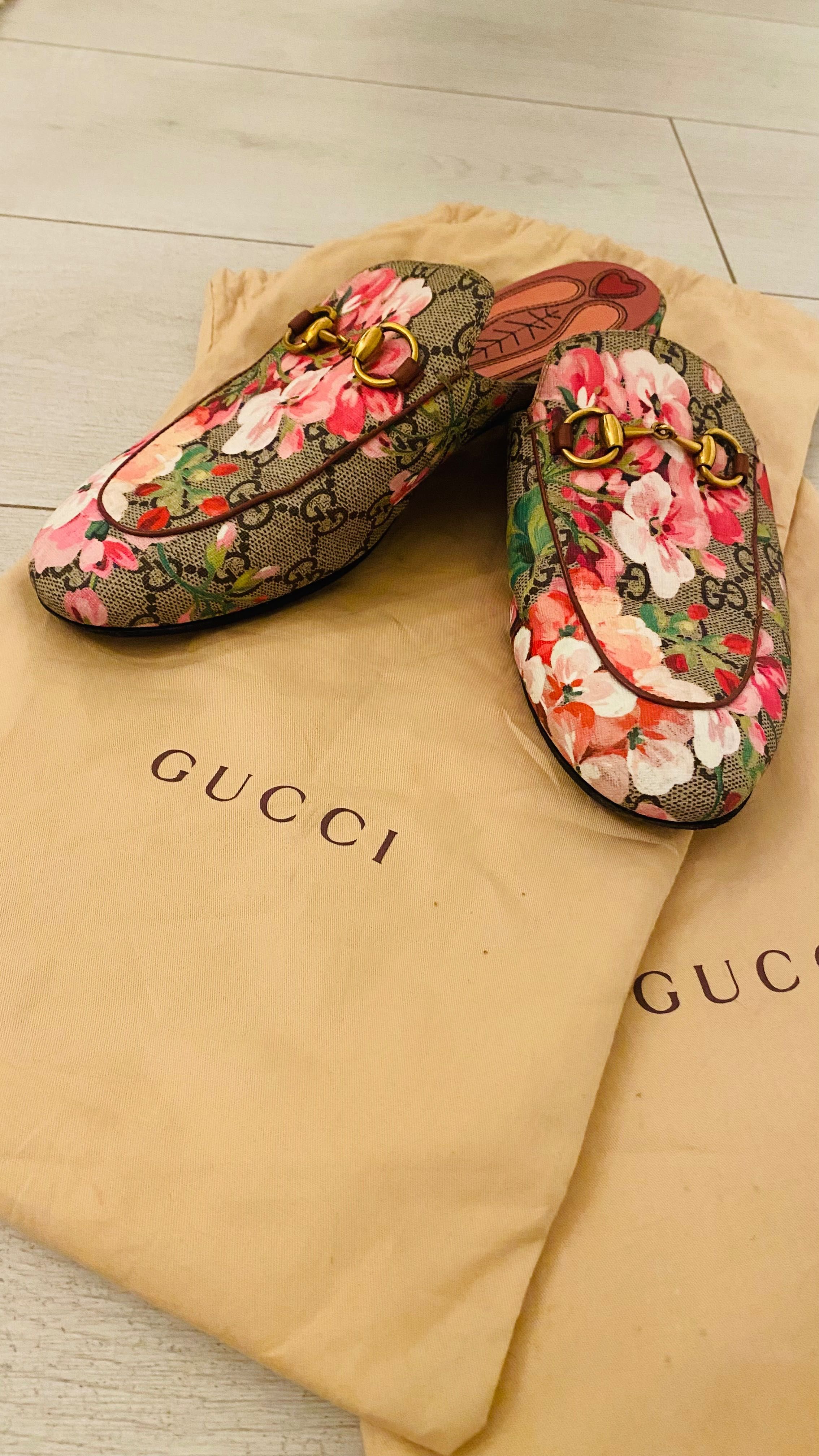 Princetown Gg Blooms Floral Loafers