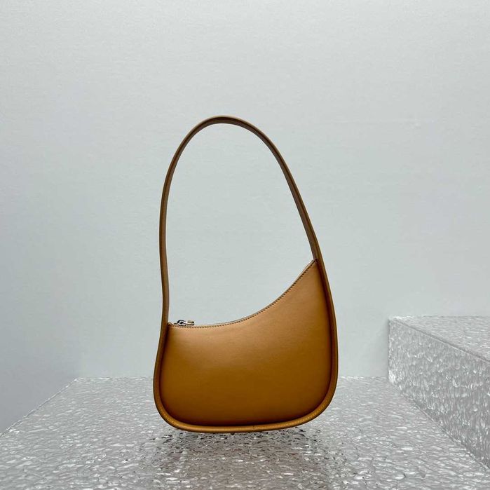 Geanta The Row Moon 20 cm, maro, tip Premium