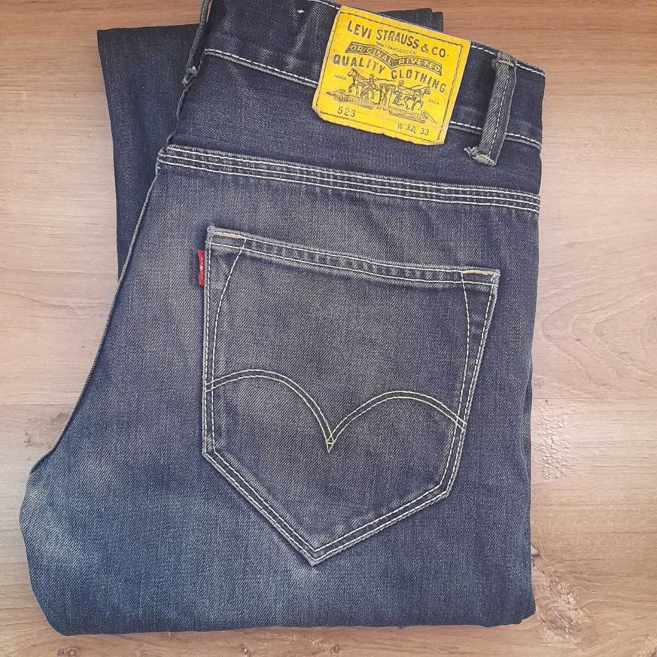 Джинсы Levis 523 Jeans / W32 L33 / Желтый патч. Редкие.