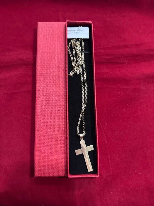 ***УНИКАЛЕН***Синджир с кръст 19,1гр. 14к