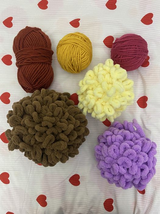 Пряжи для вязание, б/у