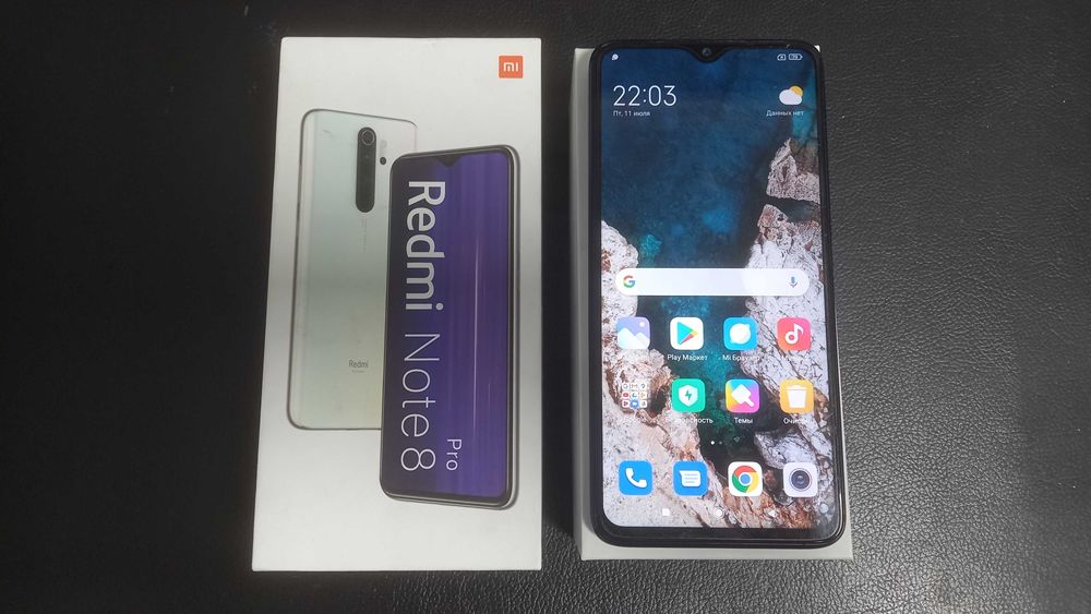 Xiaomi Redmi Note 8 Pro (6гб/64гб) IPS_коробка, чехол.