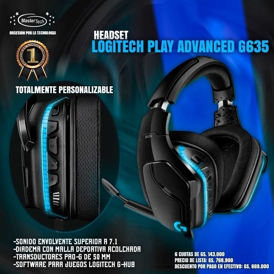Под Заказ! Logitech G635 Wired 7.1 Проводные Наушники/Гарнитура