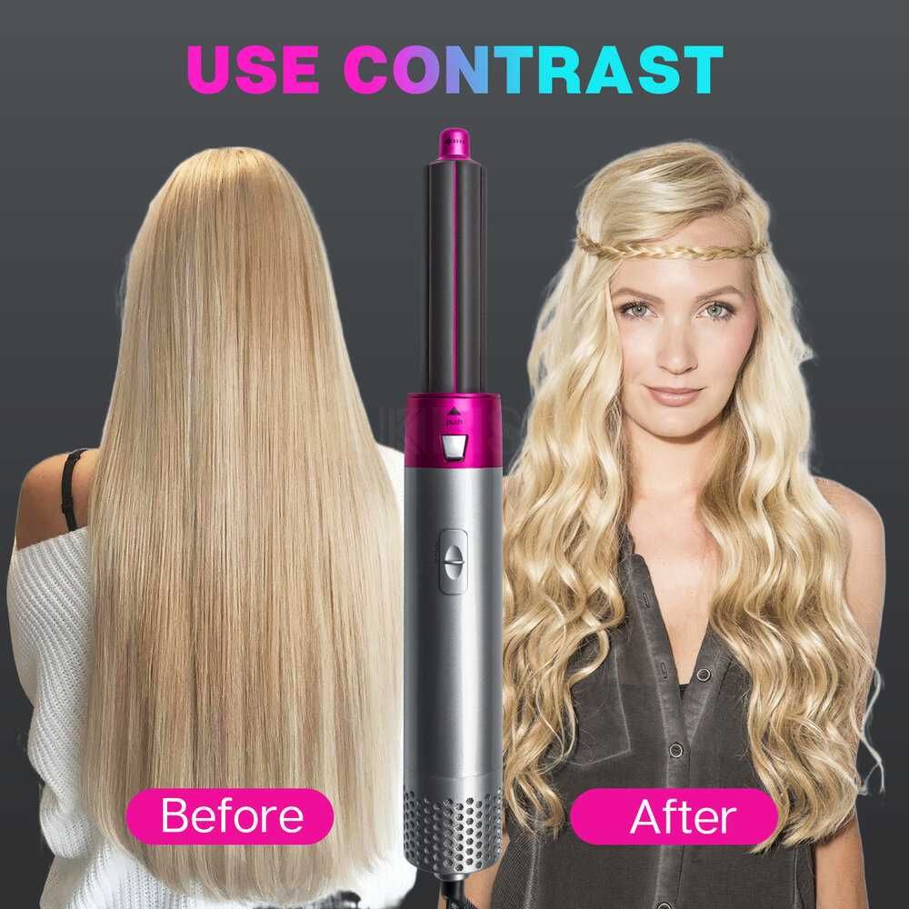 5 в 1 Мултифункционален сешоар, преса и маша за коса Hot Air Styler