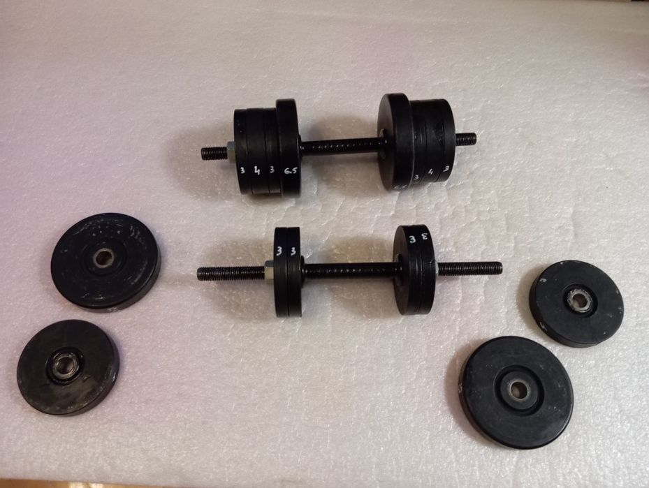 Gantere oțel masiv 70 kg/ 2x35 kg