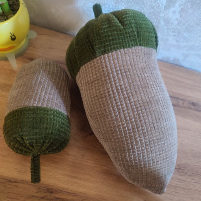 Тыквы, жёлуди ручной работы. Осенний декор