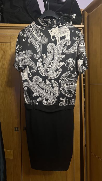 Rochie Office (negru/gri)