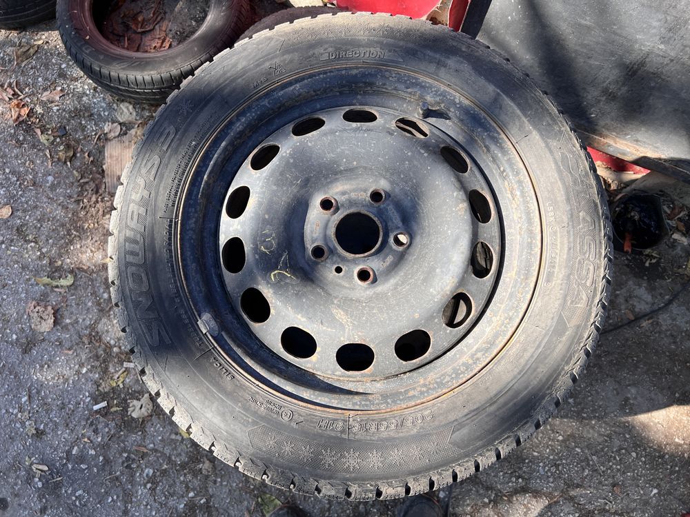 16” 5х112 Фолксваген, ауди и тн с зимни гуми 205/55/16 Lassa