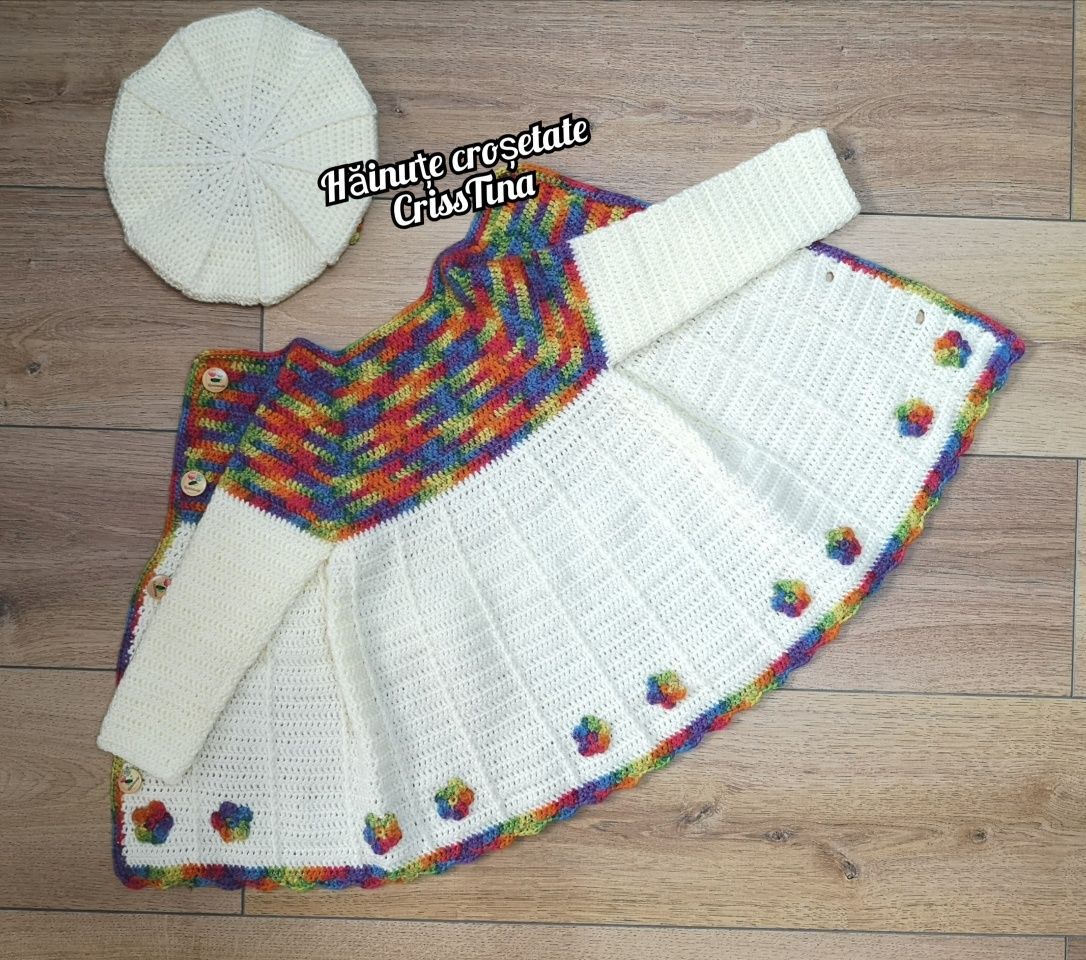 Set Cardigan - căciulita crosetat