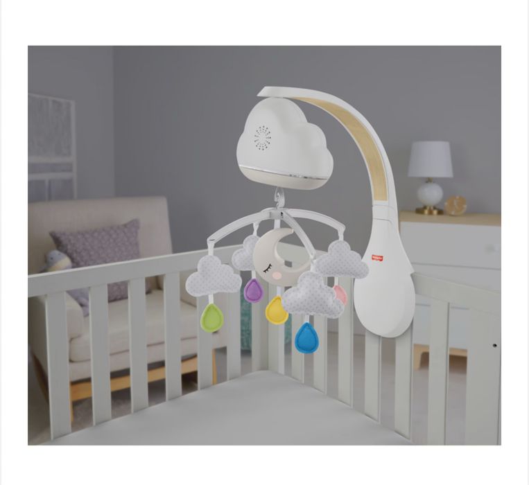 Музикална Бебешка Играчка Въртележка Fisher Price Calming Clouds