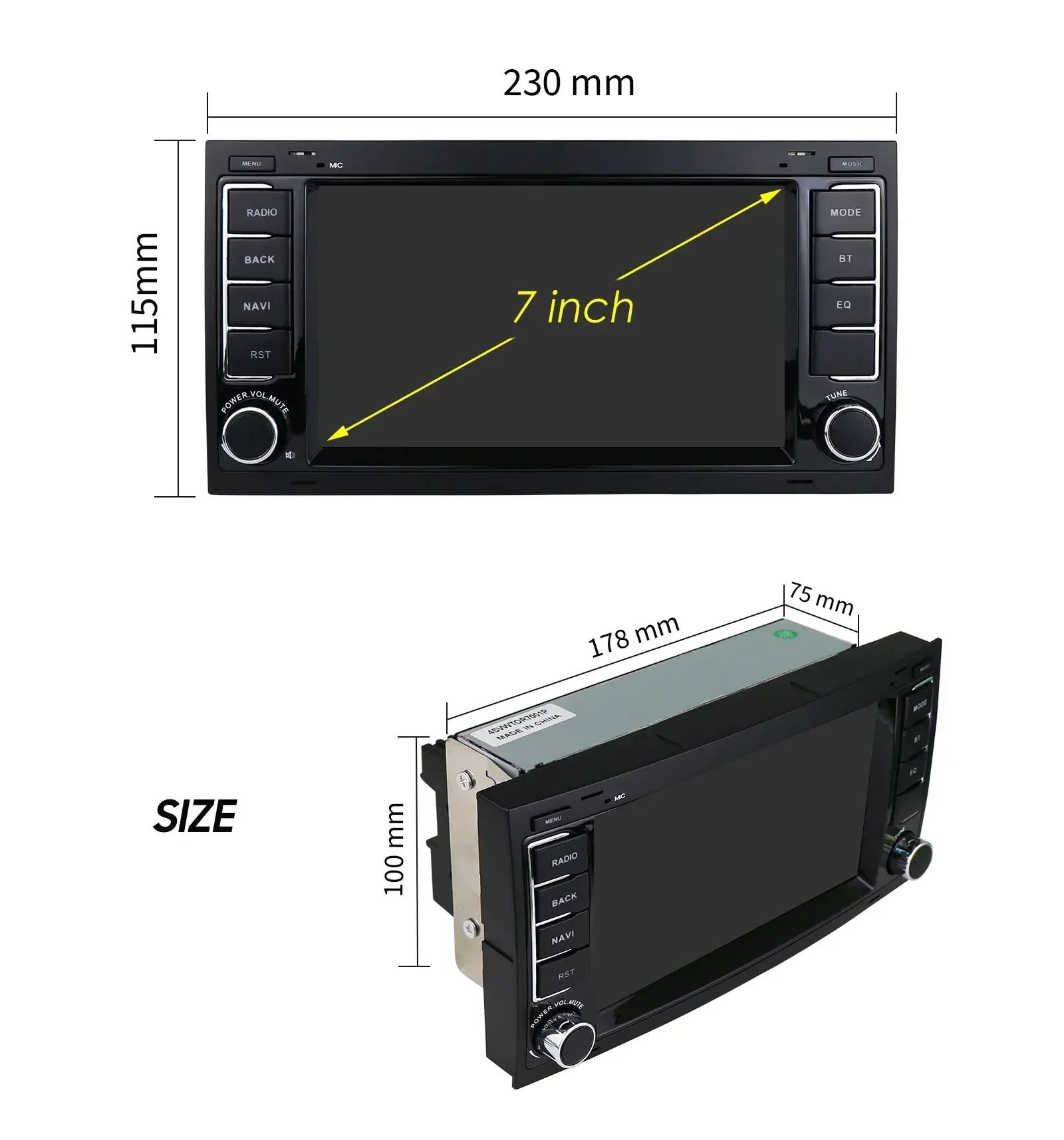 Navigatie Android pt. VW Touareg, Transporter T5 Multivan (2004-2011)