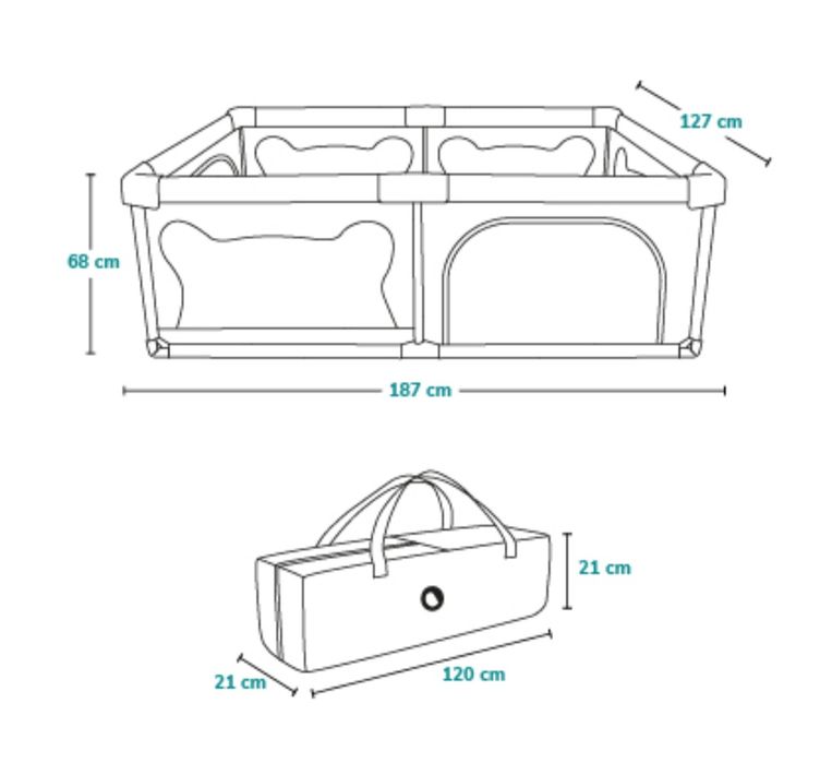 Tarc loc de joaca pentru copii Lionelo Willow