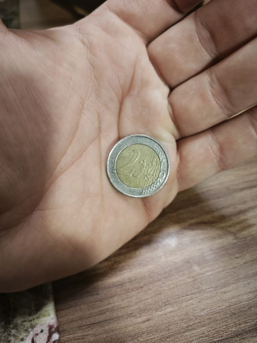 Рядка монета за колекционери 2000 година Испания 2 евро