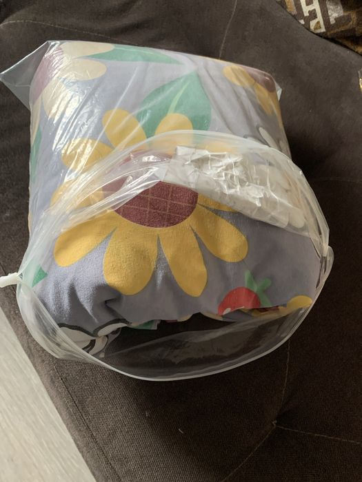 Пастельное белье б/у комплект