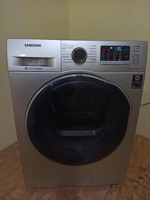 Стирка - Сушка Samsung 8-kг EcoBubble Grey Series