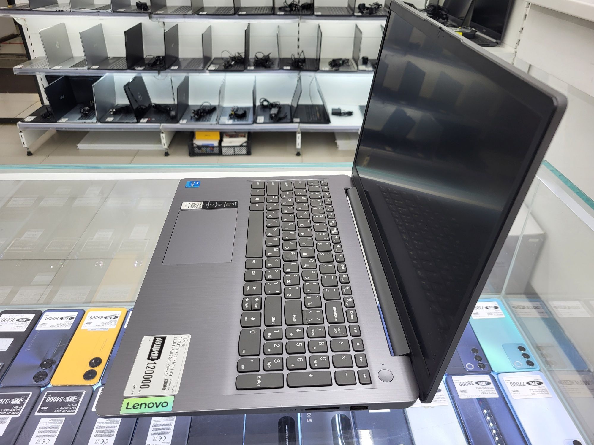 Ноутбук Lenovo core i3 1115G4 Озу 8гб ssd256gb магазин Реал