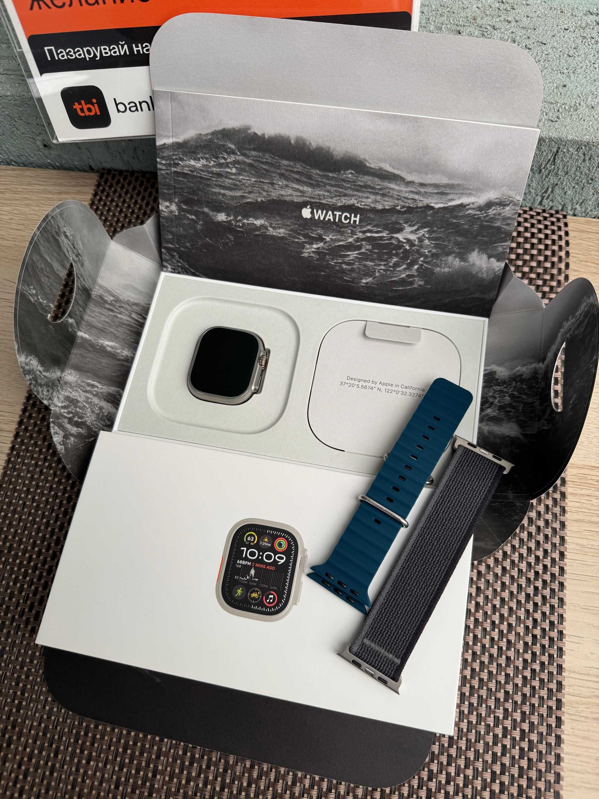НОВ! Гаранция! Apple Watch ULTRA 2 Лизинг от 50лв/м 49mm Cell  Natural