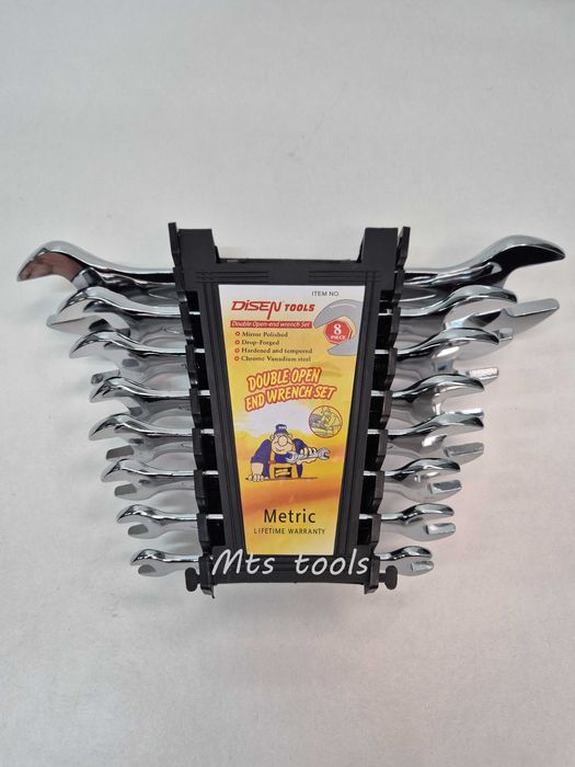 Trusa chei 8 piese combinate / fixe / inelare cu cot