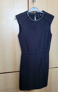 Rochie neagra scurta Mango