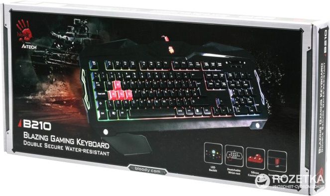 СКИДКА! Игровая Мембраная Клавиатура A4tech Bloody B210 с подсветкой