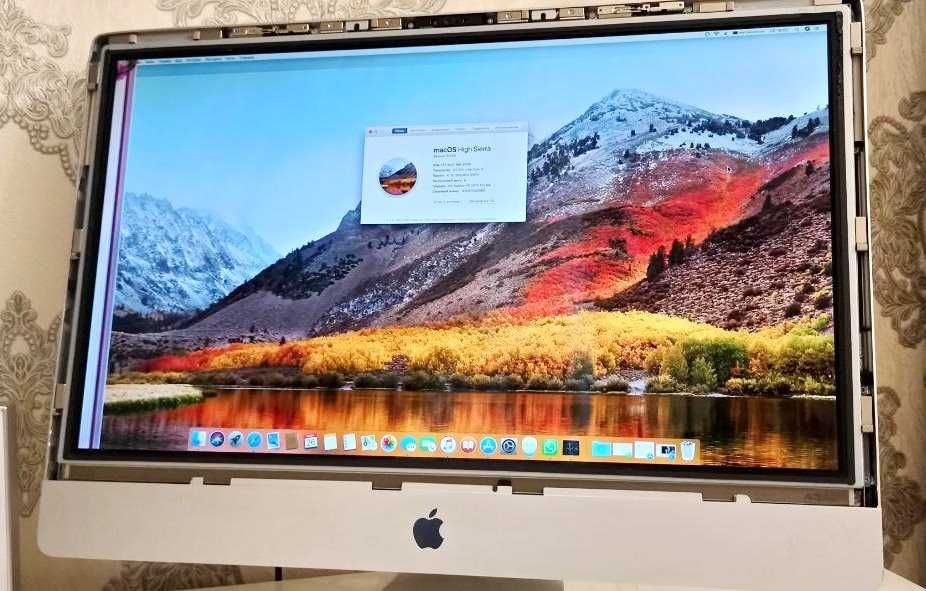 Экран разбитый. Apple Imac 27