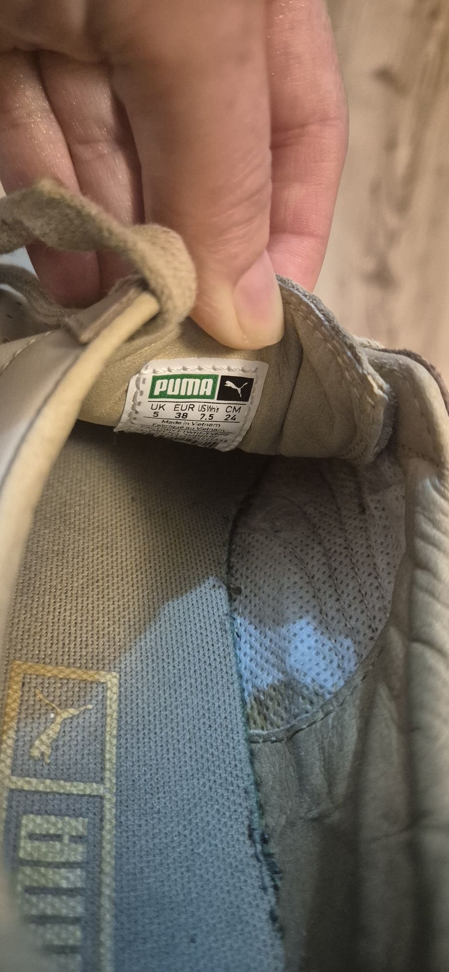Adidasi Puma din piele naturala