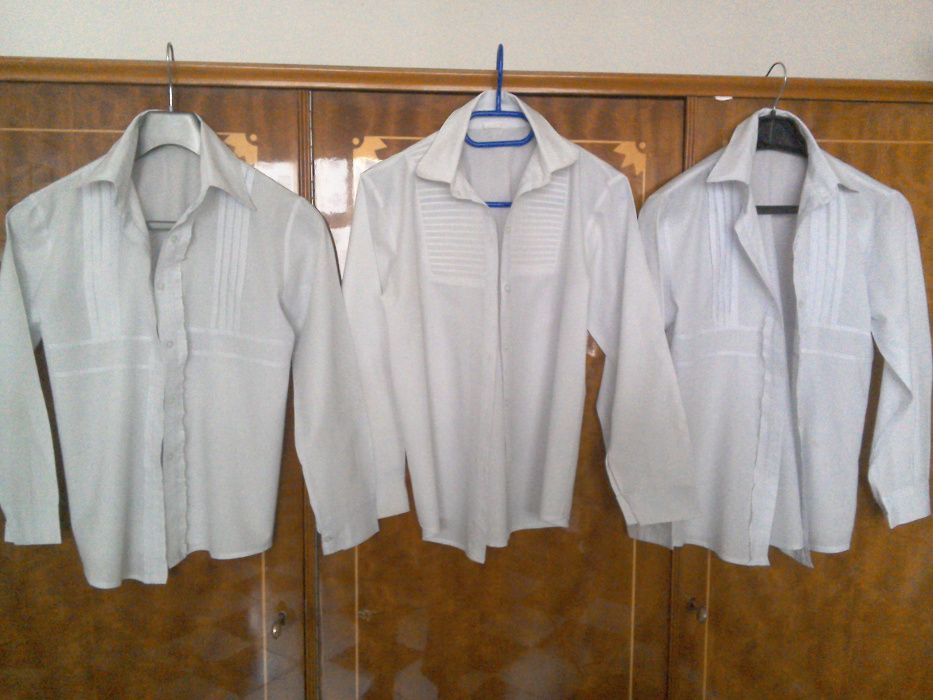 Bluză albă de școală pentru fete - 3 bucăți - mărimea 14 - 1 și 16 - 2