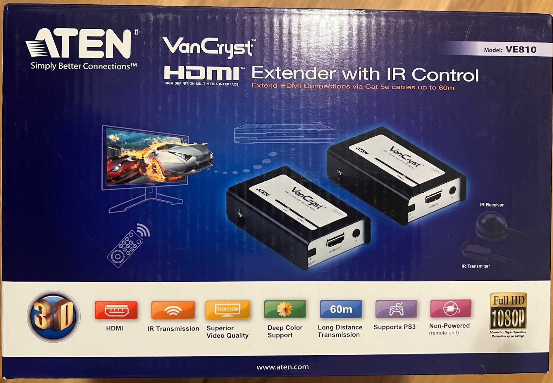 Extender HDMI prin Cablu RJ 45 CAT 5E 40m, ATEN VE810