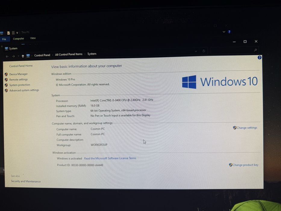 Sistem PC GAMING + Monitor