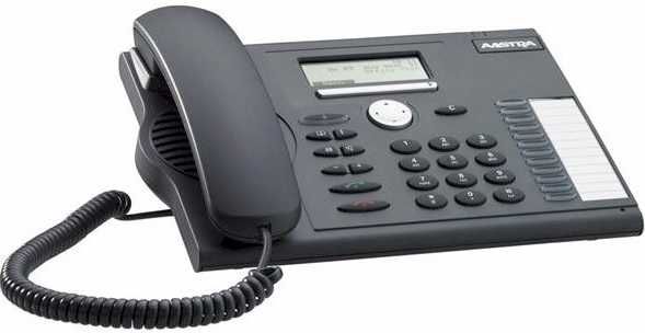Стационарен телефон окабелен жичен телефонен апарат AASTRA 5370