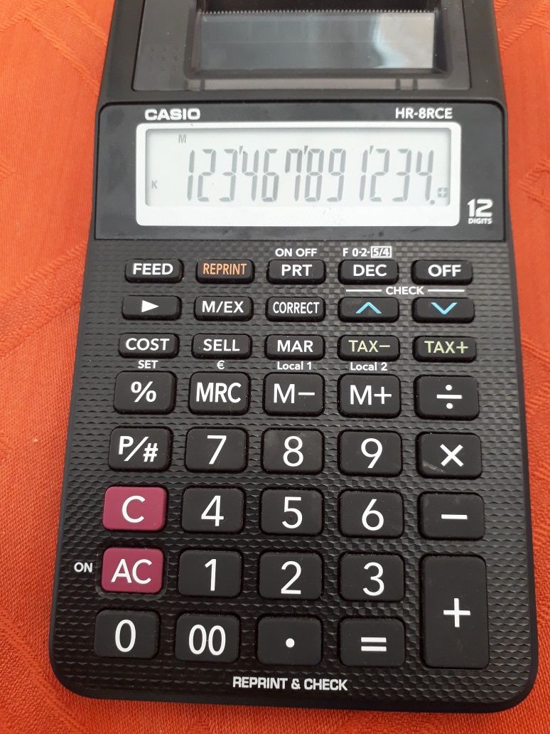 Calculator imprimare Casio HR 8RCE, original