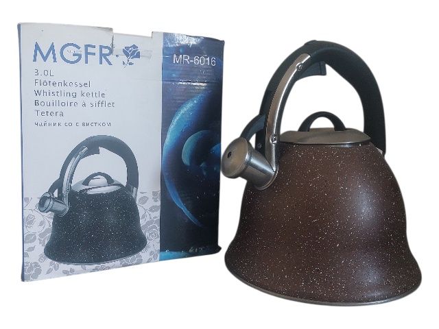 MGFR чайник MR-6016 3 л, нержавеющая сталь