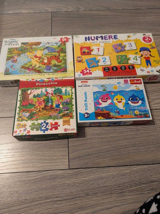 4 puzzle-uri pentru copii
