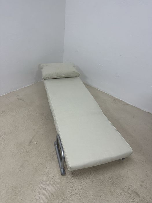 Разтегателен фотьойл 3в1, Homcom, кремав, регулируема облегалка