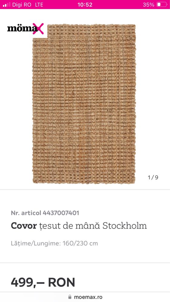 covor iuta momax