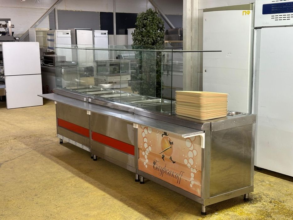 Линия раздачи для вторых блюд , оборудование