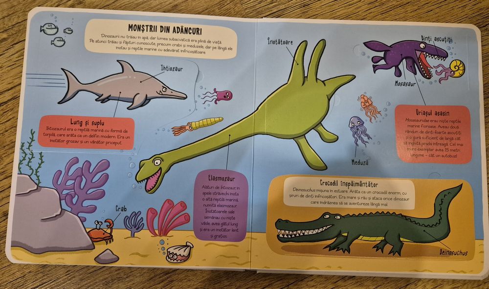 Carte dinozauri cu clapete