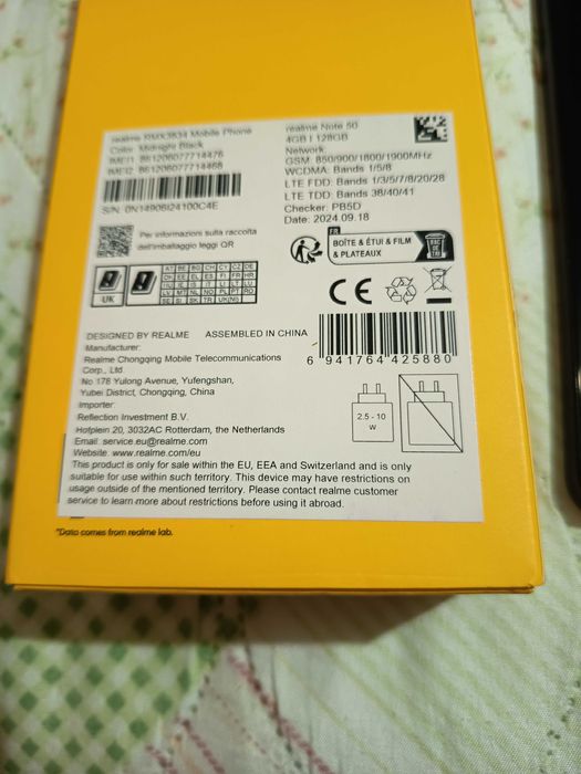 Realme Note 50 , 128GB, черен