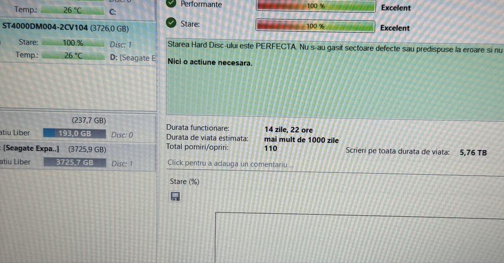 HDD NOU pe alese HardDisk Seagate si Adata 4TB si 3 TB