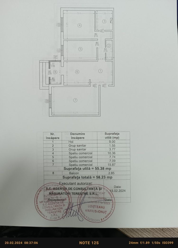 Spatiu comercial/ cabinet medical 60 m, la bulevard, rond Zimbru