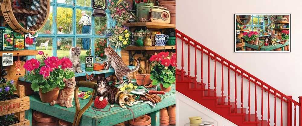 Puzzle pisici 1000piese. Marime 75x50cm Nou ambalat!