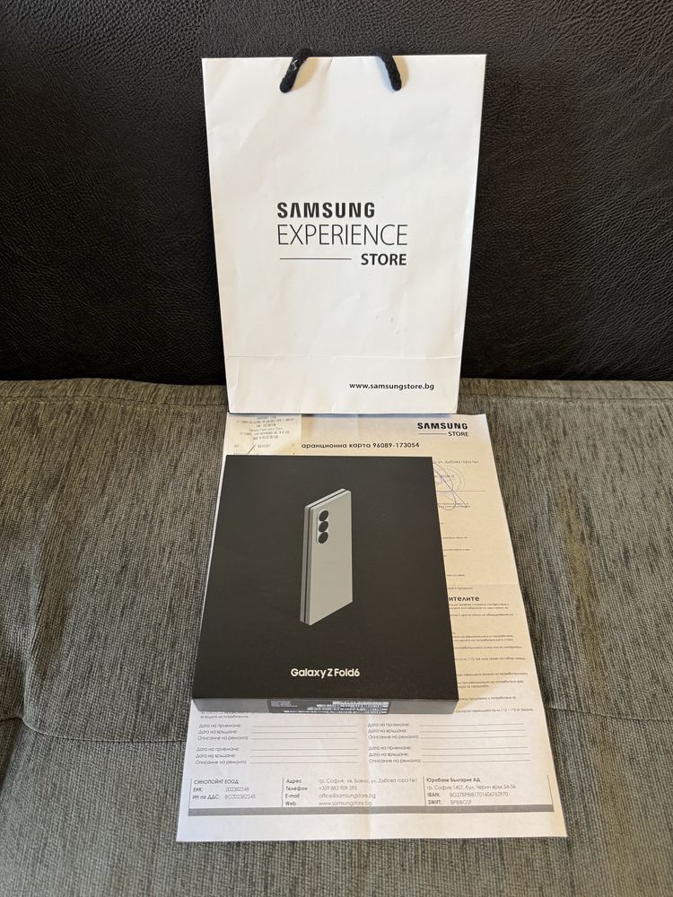 256GB Samsung Z Fold 6 Experience Store Гаранция 2026 Silver